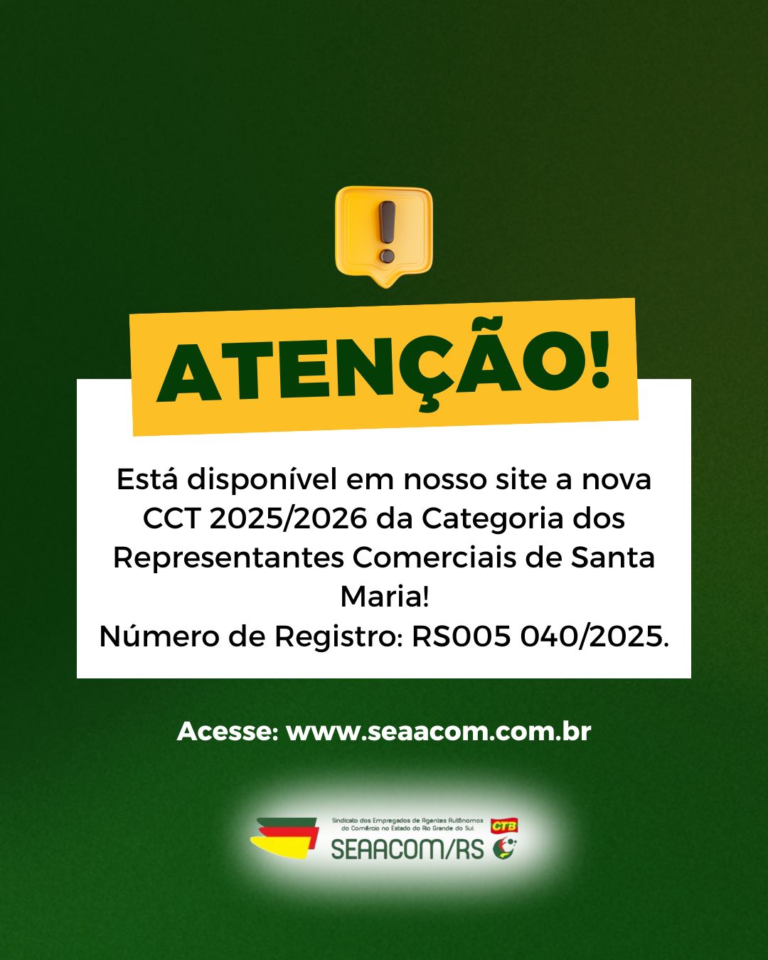 REGISTRADA MAIS UMA CONVENÇÃO COLETIVA DE TRABALHO